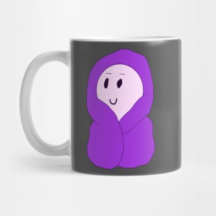 Guy in a Purple Blanket Mug